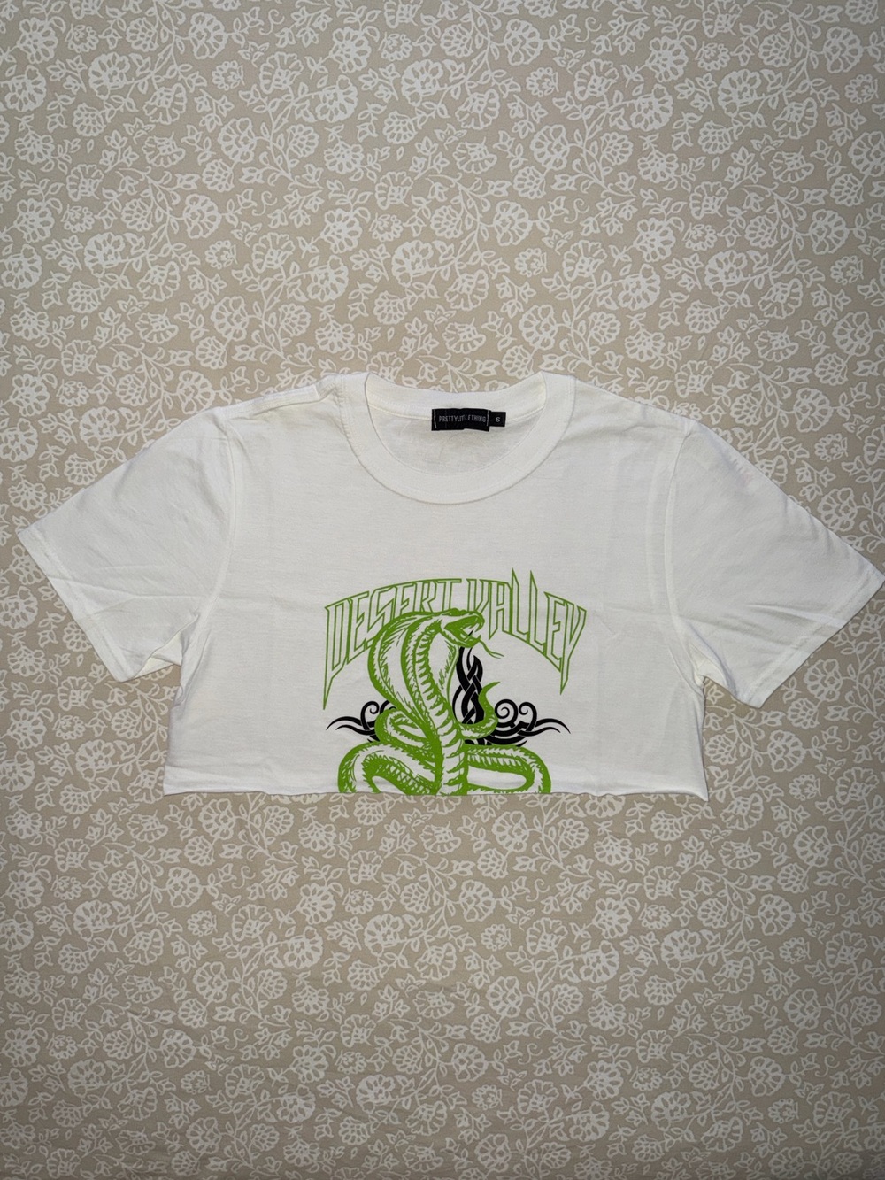 PrettyLittleThing Snake Crop Top